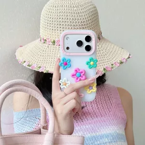 Dream Long Lanh Màu Hoa Ba Chiều iphone17 Apple 16 Thích Hợp Cho Ốp Điện Thoại 14 / 15pro max