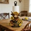Giá đỡ khăn giấy Mặt bàn 2D Flat Highland Cow Design Máy phân phối khăn giấy cuộn đứng để sử dụng tại nhà