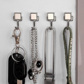 180° Móc xoay từ tính - Móc nam châm Neodymium mạnh mẽ cho tủ lạnh - Móc treo tường gia đình - Không cần đinh, tiết kiệm không gian