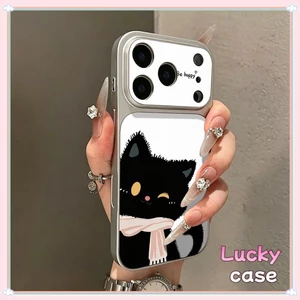 ốp lưng iphone Mèo đen dễ thương Cho Iphone 17 Iphone 11 Pro 12 13 14 15 16 7 xs xr Pro Max Plus IP12PROMAX IP17PROMAX