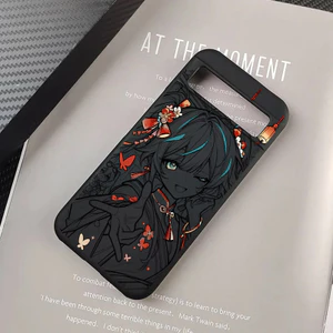 Ốp Điện Thoại Mỏng Cứng Mờ Miku Cho Google Pixel 11 Pro 10A 10 Pro XL 9A Pixel 8 7A 7Pro 6A 5A Quấn Nửa Google Pixel Cover