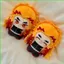 PS1 Demon Slayer: Kimetsu no Yaiba Rengoku Kyoujurou Plushie Trò chơi dễ thương Merch Túi búp bê Cotton sang trọng Charm SP1