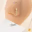 Nhẫn Mũi Tòn Ten Cho Nữ Chữ Thập Zircon Mũi Trang Sức Khuyên Hình Chữ L Mũi Đinh Trang Sức Cơ Thể Phụ Kiện Mới