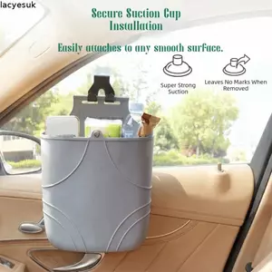 LACYESUK Bộ sắp xếp lỗ thông hơi ô tô, Túi lưu trữ vật liệu bền đa chức năng, Thiết kế linh hoạt chống mài mòn di động Bộ sắp xếp treo silicon Nội thất xe