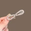 MAUROPOLI Hàn Quốc Ngọc Trai Trắng Nơ Tóc Nữ Phong Cách Mới Cao Cấp Bên Nổ Kẹp Tất Cả Trận Đấu Tóc Gãy Mỏ Vịt Kẹp