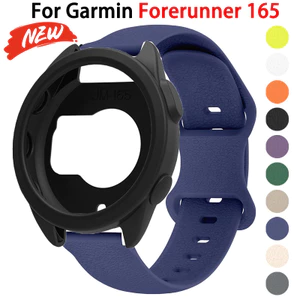 Vỏ silicon + dây đeo cho vòng tay vỏ bảo vệ rỗng Garmin Forerunner 165