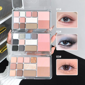 Bảng Phấn Đa Năng 12 Ô MGL Tích Hợp Phấn Mắt Má Hồng Tạo Khối Tự Nhiên Lên Màu Chuẩn Lâu Trôi Nhẹ Nhàng Cao Cấp