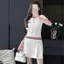 Áo thun dệt kim họa tiết gai dầu phong cách Preppy Cổ áo hải quân thêu phiên bản rỗng mùa hè Áo thun phù hợp giảm tuổi