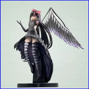 Puella Magi Madoka Magica Devil Homura Akemi Nhân Vật Hành Động Lông Đen Cánh Anime Cô Gái Trang Trí