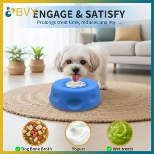 BVY Dog Liquid Li Bowl Chống Rung Ăn Chậm Bát Cho Chó Chống Trơn Trượt Chó Điều Trị Đồ Chơi Chó Con Li Đồ Chơi Ăn Chậm Đồ Dùng Cho Chó Con.