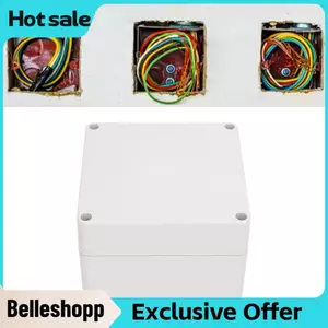 Belleshopp Hộp nối belleshopp 4,72 x 3,54in Dự án Vỏ nhựa ABS điện IP65 cho thiết bị điện tử ngoài trời