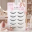 Lông mi giả màu đen ngắn tự nhiên Thân cứng C Curl 7-9mm Trang điểm hàng ngày hỗn hợp