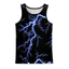 Graffiti 3D Tank Top Nam, Áo Vest đường phố bóng rổ mùa hè khô nhanh thoáng khí Áo thun thể thao không tay mềm mại thoáng khí