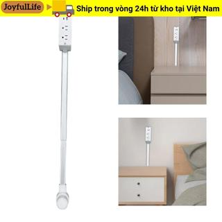 Bộ mở rộng ổ cắm điện JOYFULLIFE, xoay 180° Bộ mở rộng ổ cắm điện màu trắng, Bộ mở rộng ổ cắm điện có độ dài có thể điều chỉnh nóng cho NightStand