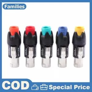 Kim Loại 4 Pin Ohmic Kết Nối Âm Thanh Chuyên Nghiệp Cắm Giai Đoạn Hơi Loa Dây Phụ Kiện Hàn-free NL4FC