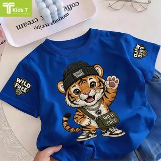 COD✅ (Hồ Chí Minh)Kids T Mall Áo phông tay ngắn In hình hoạt hình Áo Kiểu rộng và ấn tượng Trẻ em thời trang #VN94