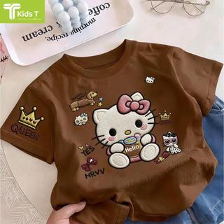 COD✅ (Hồ Chí Minh)Kids T Mall Áo phông tay ngắn In hình hoạt hình Áo Kiểu rộng và ấn tượng Trẻ em thời trang #VN148