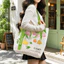 Túi Tote GUSTAVA, Túi Đeo Vai Có Thể Tái Sử Dụng In Hoa, Vải Dung Tích Lớn Thường Ngày Túi Mua Sắm Nhẹ Làm Việc
