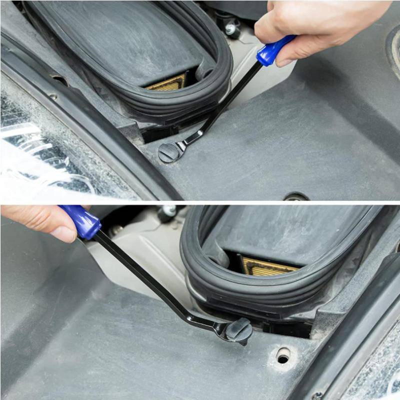 GKY 5 Cái Không Trầy Xước Nhựa Pry Dụng Cụ Tháo Viền Ô Tô Bộ Dụng Cụ Loại Bỏ Bảng Cửa Nội Thất Kẹp Dây Buộc Bộ Loại Bỏ Cho Xe GKY