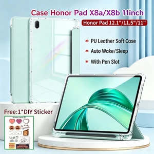 Ốp điện thoại Honor Pad X8a 11inch / Honor X8b 11inch có khe cắm bút Vỏ bảo vệ từ tính Honor Pad 10 12.1inch có mặt sau trong suốt Honor Pad X9a 11.5inch
