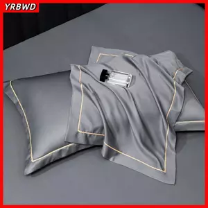 Vỏ Gối YRBWD, Vỏ Gối Cạnh Rộng Chống Thấm Nước, Màu Trơn Mềm Mại Mềm Mại Kháng Khuẩn 48x74cm Phong Bì Phong Cách Gối Du Lịch