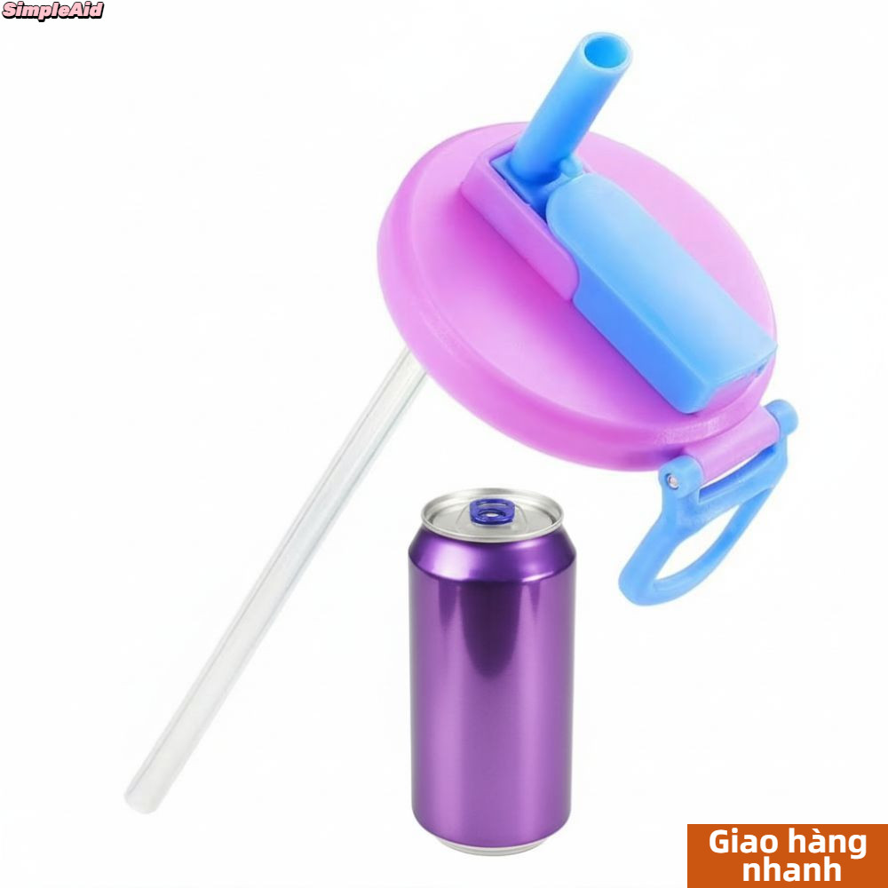 Nắp lon Soda SIMPLEAID, Nắp cốc Ống hút nhựa Soda ​Vỏ có thể, Bia chống bắn nước thay thế chất lượng cao có thể chứa Soda cho đồ uống đóng hộp