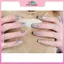 MYPANDA 24 Chiếc Bạc Trắng Giả Móng Tay Acrylic UV Gel Full Pháp Giả Nghệ Thuật Mẹo Dụng Cụ.