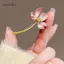 AqToCna Thời Trang Tinh Tế Hoa Sen Thổ Cẩm Dành Cho Nữ Cô Gái Thanh Lịch Hoa Sen Huy Hiệu Tính Khí Sáng Tạo Chân Quần Áo Phụ Kiện AqToCna