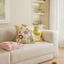 Vỏ gối sofa hoa kiểu Pháp kèm ruột nhung mềm 40 45 50cm có khóa kéo giặt được trang trí phòng khách giường ngủ