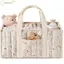EDIWANY Baby Tã Sắp Xếp, Giỏ Đựng Đồ Họa Hoa Cho Trẻ Sơ Sinh, Túi Bảo Quản Tã Cho Bé Dung Tích Lớn Di Động Du Lịch Ngoài Trời