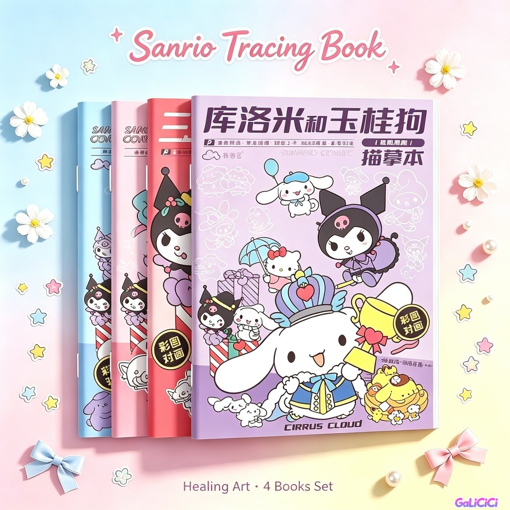 Sách Tập Tô Kuromi Sanrio Cho Bé Học Vẽ Đơn Giản Rèn Luyện Tập Trung Tô Màu Nghệ Thuật Chính Hãng Phát Triển