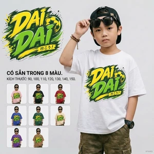 Áo thun bé trai form rộng Hình hoạt hình Dễ phối đồ trẻ em