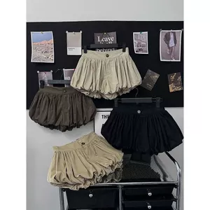 Milyfashion Y2K Bud Quần Short Xếp Ly Lông Tơ Cao Cấp Ôm Hơn Nhìn Chữ a Hot Quần Mùa Hè DUKA