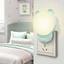 Đèn ngủ LED bảo vệ mắt, Đèn ngủ cắm dễ thương, Công tắc nút, Màu trắng / ấm 2 màu sáng cho phòng khách Phòng ngủ