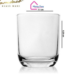 Bộ 12 Ly Thủy Tinh Bầu Lùn Uống Trà Đá 225ML - PCD22003 Cẩm Đạt - Phương Trang