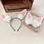 AqToCna Tai Thỏ Dễ Thương Sang Trọng Tóc Vòng Cosplay Thỏ Sang Trọng Tai Thỏ Đạo Cụ Chụp Ảnh Dự Tiệc Cung Cấp Phụ Kiện Tóc AqToCna