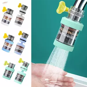 Bộ lọc vòi ZENZON 5 chiếc, Bộ lọc 6 lớp Máy lọc nước đa năng, Thiết bị mở rộng vòi bếp linh hoạt chống nước xoay 360 độ chắc chắn