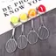 ZENZON Tennis Vợt Móc Khóa Mô Phỏng Dễ Thương Móc Chìa Khóa Xe Móc Chìa Khóa Kim Loại 6 Màu Bóng Tennis