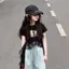Bé Gái (90-160) Mùa Hè Phong Cách Phương Tây Không Đều Viền Ren Khâu Phù Hợp Với Áo Thường Ngày