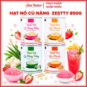 Hạt Nổ Củ Năng Trắng, Củ Năng Hồng Zestty 850G, Giòn Dai Lách Tách, Topping Đồ Uống