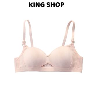 Áo Ngực Nữ Cotton Mút Mỏng Nhẹ Gân Tăm Không Gọng, Áo Lót Mềm Thoáng Mát Co Giãn King Shop A-6114