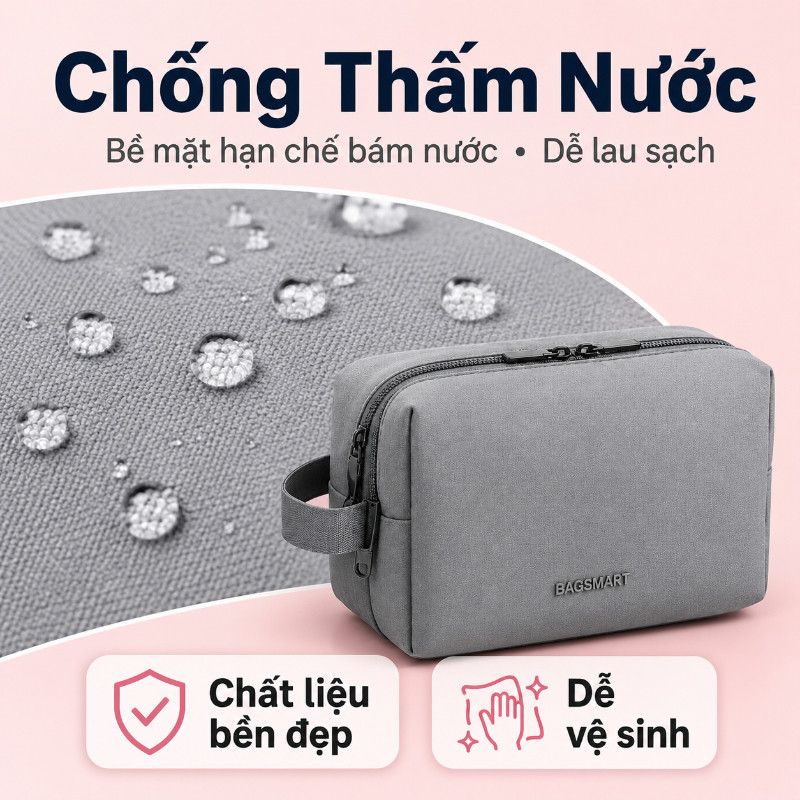 Túi Đựng Mỹ Phẩm & Đồ Vệ Sinh Cá Nhân  - Đựng Mỹ Phẩm & Đồ Vệ Sinh Cá Nhân, Thiết Kế Nhẹ & Bền, Đồng Hành Mọi Chuyến Đi