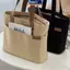 MAKY Mới Vải Tote Túi Dành Cho Nữ Dung Tích Lớn Túi Đeo Vai Đơn Học Sinh Lớp Học Tinh Tế Mang Theo Túi Xách Nữ Thường Ngày VN