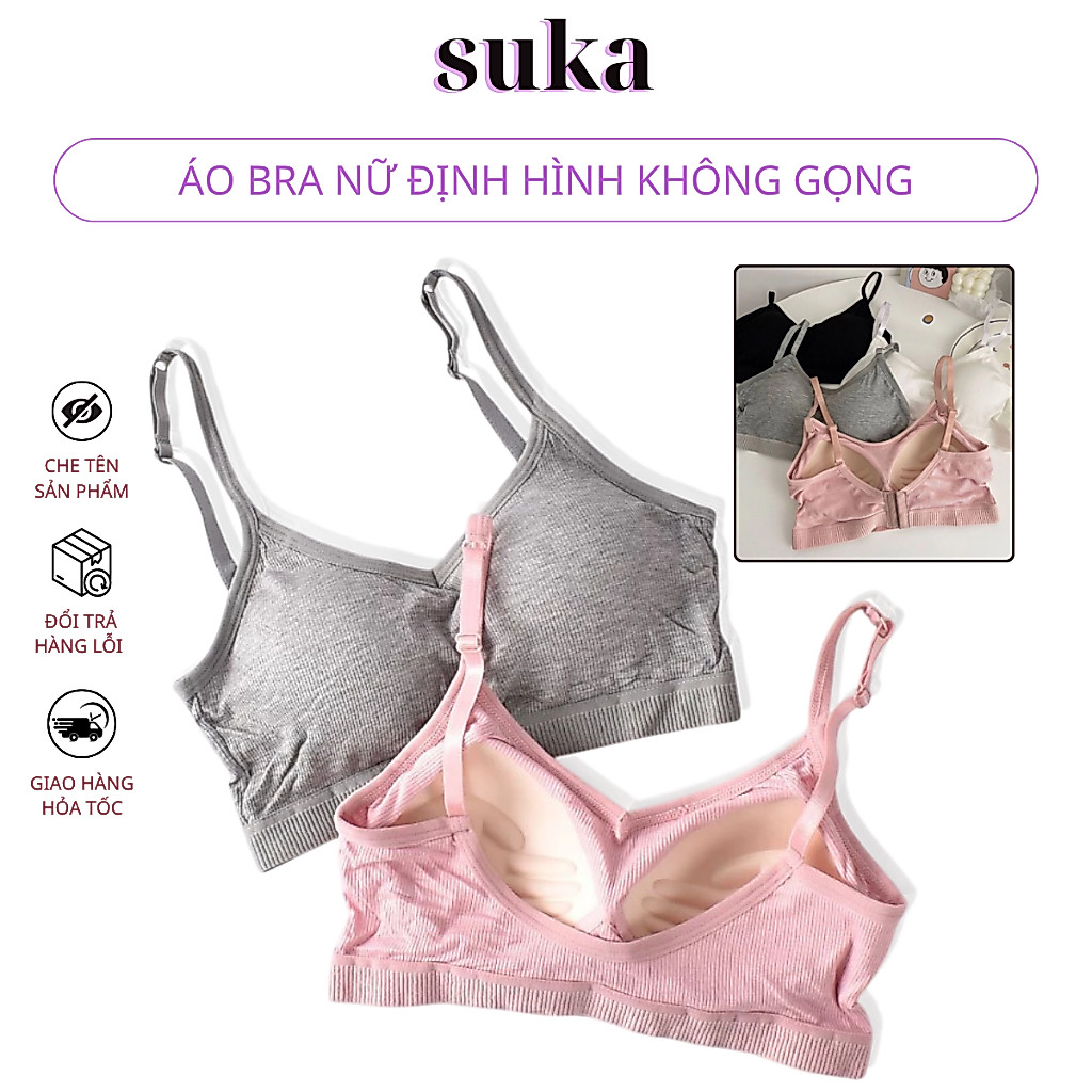 Áo Bra Nữ Định Hình Không Gọng – Vải Cotton Thoáng Khí, Nâng Ngực Nhẹ Nhàng 451