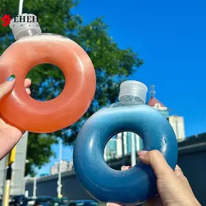 350ML Dễ Thương Donut Trẻ Em Cốc Du Lịch Chống Rò Rỉ Trẻ Em Chống Rơi Chai Uống Trong Suốt Bình Nước Thể Thao VN