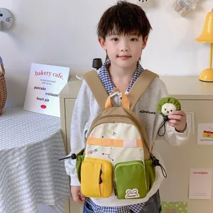 Mẫu Giáo Schoolbag Bé Trai Hàn Quốc Nhẹ Ba Lô Đi Chơi Bé Gái Ba Lô Cho Bé