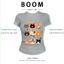 BOOM Áo Baby Tee Nữ Cotton Ôm Body-Áo Thun Ngắn Tay Y2K In Hình PhongCách Mùa Hè, Cổ Tròn Hàng Đầucách hàn quốc phong558