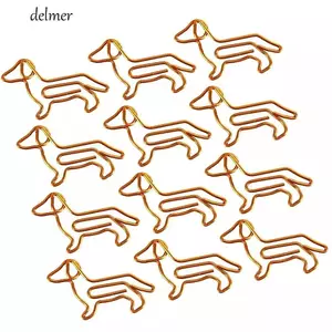 Kẹp giấy DELMER Hình đặc biệt Hoạt hình dễ thương Tùy chỉnh Kẹp giấy vàng sáng tạo