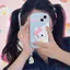 Hoạt Hình Dễ Thương Face-hitting KT Cat Melody iPhone17 Apple 16 Thích Hợp Cho 14 / 15pro max Ốp Điện Thoại 11