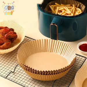 25 / 50 Chiếc Nồi Chiên Không Khí Dùng Một Lần Giấy Lót Giỏ Chống Dầu Da Tròn Airfryer Giấy Nướng Bánh Phụ Kiện Nhà Bếp ELWW